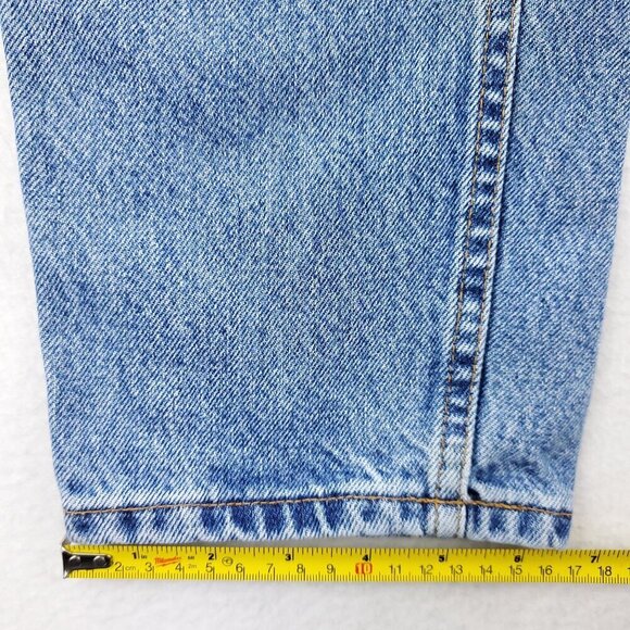 Levi's 551 Jeans Vintage 90s USA High Waist Relaxed Tapered Women 14 Long 32x33 - Picture 11 of 14